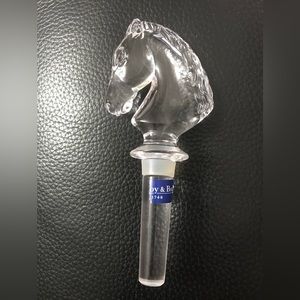 Villeroy Boch crystal wine bottle stopper . New No box